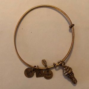 Ice cream cone bronze Alex and Ani bracelet